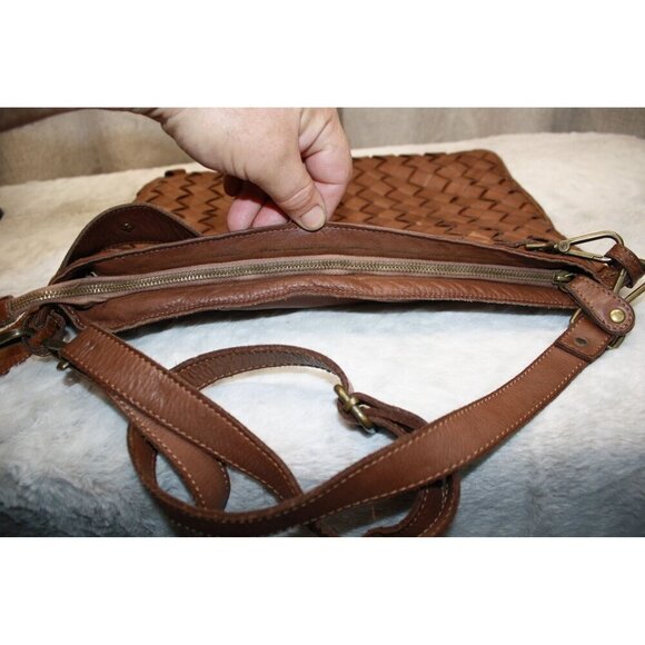 Civico 93 Leather Brown Purse Womens Made in Italy - Picture 7 of 10